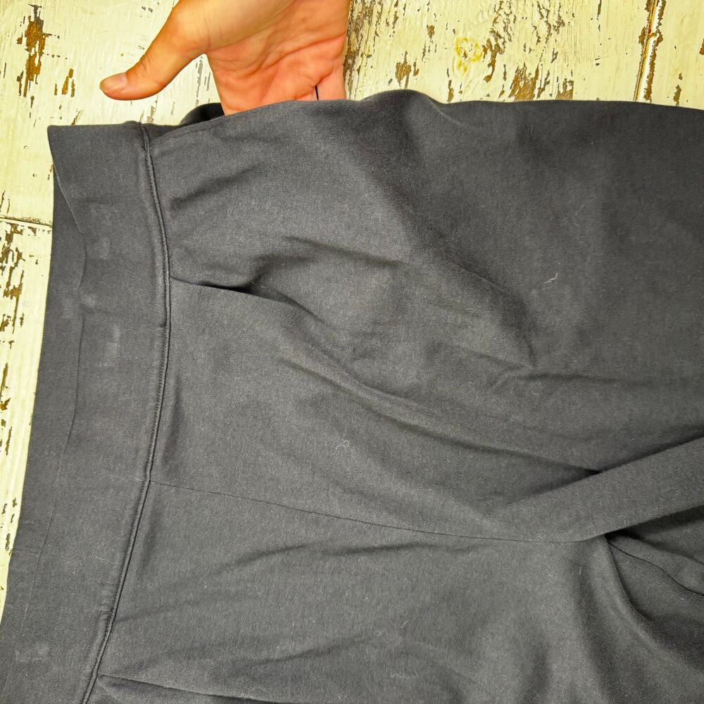 Lands' End Pull On Pants Black Sport Knit Wide Leg Size Large Tall Elastic Waist - Picture 11 of 13